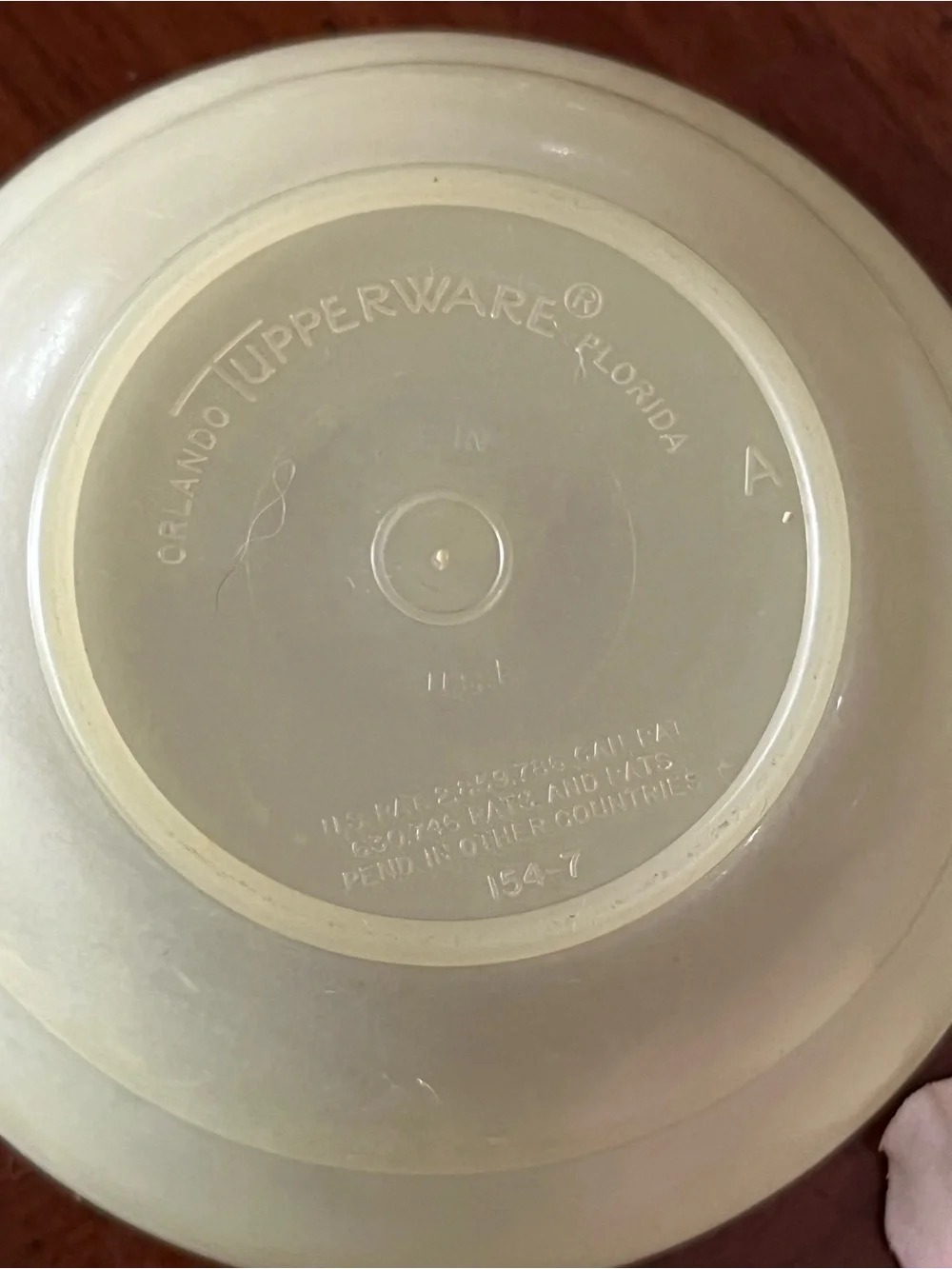 VTG Tupperware 154 Pastel Bowls Set of 6 Orlando FL Mold 154-5 to 154-8 No Lids